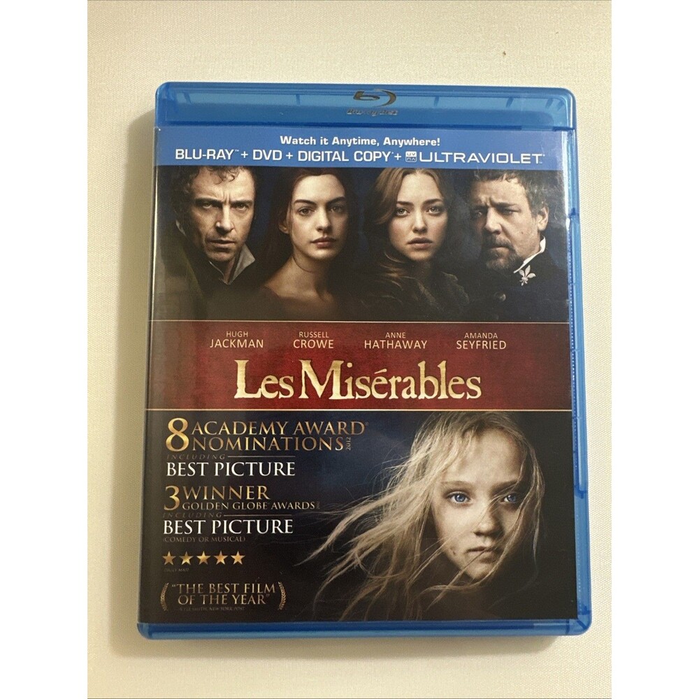 Les Misérables (Blu-ray disc ONLY, 2013)Authentic US Release, NO DVD